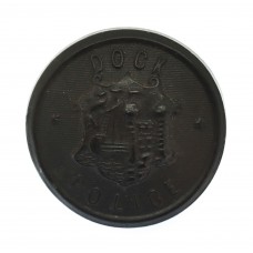 Port of Bristol Dock Police Black Button (25mm)
