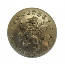 Somerset Constabulary White Metal Coat of Arms Button (25mm)