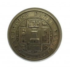 Coatbridge Burgh Police White Metal Coat of Arms Button (25mm)