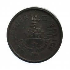 Blackburn Borough Police Black Coat of Arms Button (27mm)