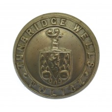 Tunbridge Wells Borough Police White Metal Coat of Arms Button (25mm)