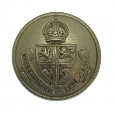 Ramsgate Borough Police Coat of Arms White Metal Button - King's 