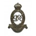 George VI Royal Horse Artillery (R.H.A.) White Metal Cap Badge