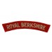 Royal Berkshire Regiment (ROYAL BERKSHIRE) Cloth Shoulder Title