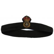 Royal Navy Chief Petty Officer's Bullion Cap Badge & Band - Queen's Crown
