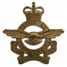 Royal Canadian Air Force (R.C.A.F.) Cap Badge - Queen's Crown