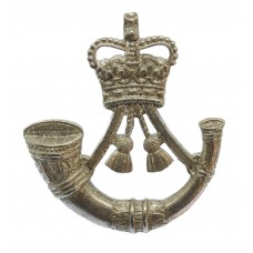 The Rifles Silvered Cap Badge - Queen's Crown