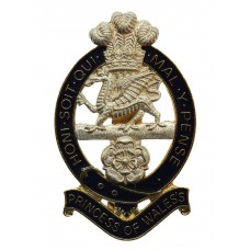 Princess of Wales's Royal Regiment Enamelled Cap Badge