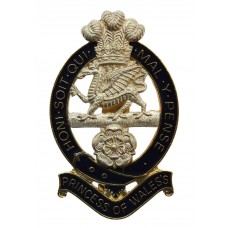Princess of Wales's Royal Regiment Enamelled Cap Badge