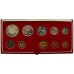 South Africa Mint 1974 Proof 10 Coin Set (Inc. Gold 2 Rand and 1 Rand Coins)