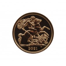 2021 Elizabeth II Gold Half Sovereign Coin