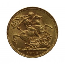 1913 George V 22ct Gold Sovereign Coin