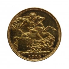 1915 S George V 22ct Gold Sovereign Coin (Sydney Mint)