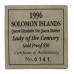 Solomon Islands 1996 Queen Elizabeth The Queen Mother Lady of the Century 14ct Gold Proof $50 Coin