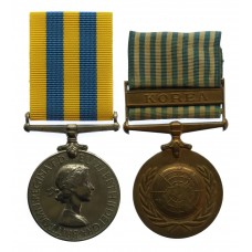 Queen's Korea Medal and UN Korea Medal Pair - Gnr. R. Ramsey, Roy