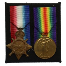 WW1 1914-15 Star and Victory Medal - Pte. H. Emsley, 16th (1st Bradford Pals) Bn. West Yorkshire Regiment - Wounded