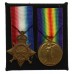WW1 1914-15 Star and Victory Medal - Pte. H. Emsley, 16th (1st Bradford Pals) Bn. West Yorkshire Regiment - Wounded