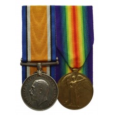 WW1 British War & Victory Medal Pair - Pte. T. Scully, 6th Bn
