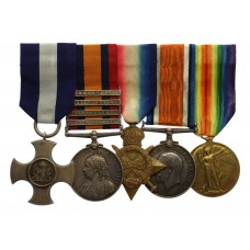 Distinguished Service Cross, QSA (4 Clasps), 1914-15 Star, British War & Victory Medal Group of Five - Lieut. Commander Richard F. Hall, Royal Navy