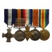 Distinguished Service Cross, QSA (4 Clasps), 1914-15 Star, British War & Victory Medal Group of Five - Lieut. Commander Richard F. Hall, Royal Navy