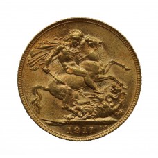 1911 George V 22ct Gold Sovereign Coin