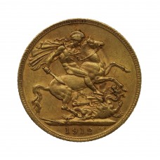 1912 George V 22ct Gold Sovereign Coin