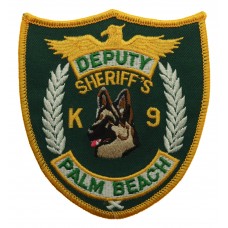 United States Palm Beach Deputy Sheriff's K9 Cloth Patch Badge