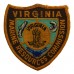 United States Virginia Marine Resources Commission Cloth Patch Badge