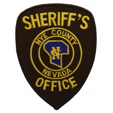 United States Sheriff's Office Nye County Nevada Cloth Patch Badge