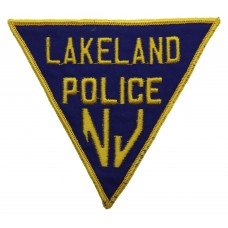 United States Lakeland Police NJ Cloth Patch Badge
