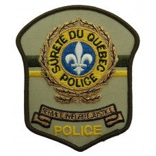 Canadian Sorete Du Quebec Police Cloth Patch Badge