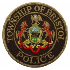 United States Township of Bristol Police Cloth Patch Badge