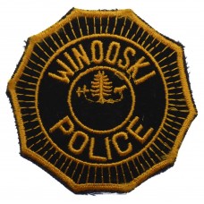 United States Winooski Police Cloth Patch Badge