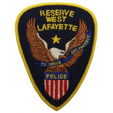 United States Reserve West Lafayette Police Cloth Patch Badge