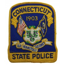 United States Connecticut State Police Cloth Patch Badge