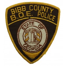 United States Bibb County B.O.E. Police Cloth Patch Badge