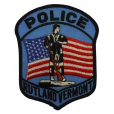 United States Police Rutland Vermont Cloth Patch Badge