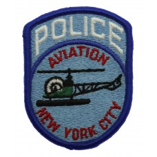 United States Police Aviation New York City Cloth Patch Badge