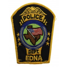 United States Police Dept. Edna Cloth Patch Badge