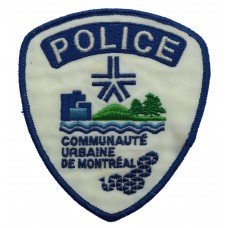 Canadian Police Communaute Urbaine De Montreal Cloth Patch Badge