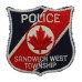 Canadian  Sandwich West Township Police Cloth Patch Badge