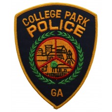 United States College Park Police GA Cloth Patch Badge