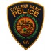 United States College Park Police GA Cloth Patch Badge