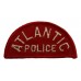 Atlantic Police Cloth Patch Badge