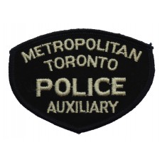 Canadian Metropolitan Toronto Police  Auxiliary Cloth Patch Badge