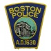 United States Boston Police Cloth Patch Badge