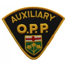 Canadian Ontario Provincial Police Auxiliary Cloth Patch Badge