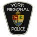 Canadian York Regional Police Cloth Patch Badge