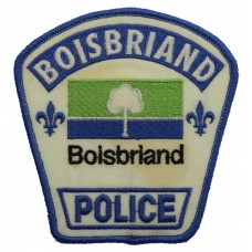 Canadian Boisbriand Police Cloth Patch Badge