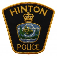 Canadian Hinton Police Cloth Patch Badge
